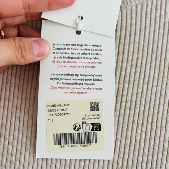 New Sezane Hillary Wool Dress Size Small​ - Picture 5 of 8